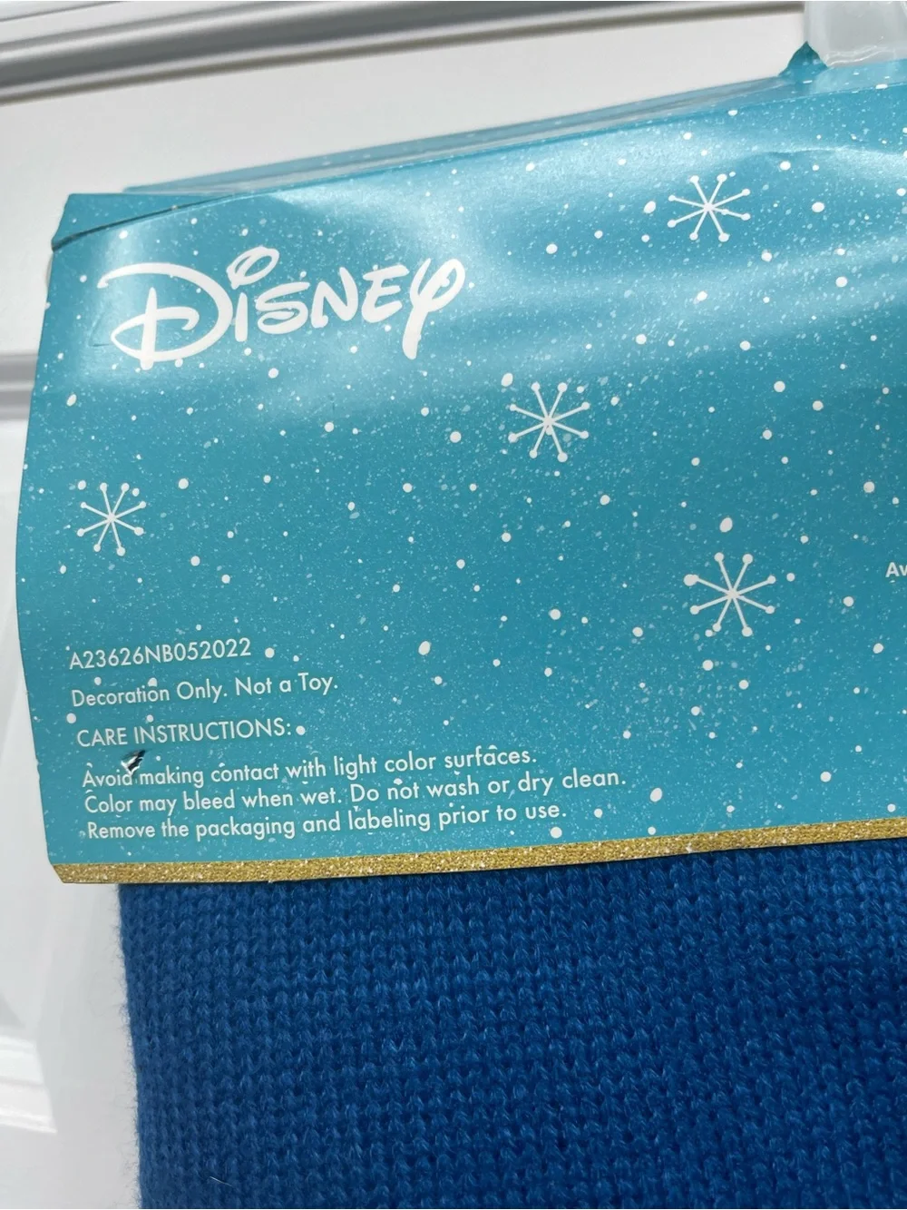 Disney Blue and Purple Stitch Knit Tree Skirt